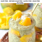 This Mango chia pudding is an easy healthy refreshing summer breakfast packed with delicious mango coconut flavor. Plus, it adds so many proteins, fiber, and vitamins to your morning that it will keep you energized for hours.