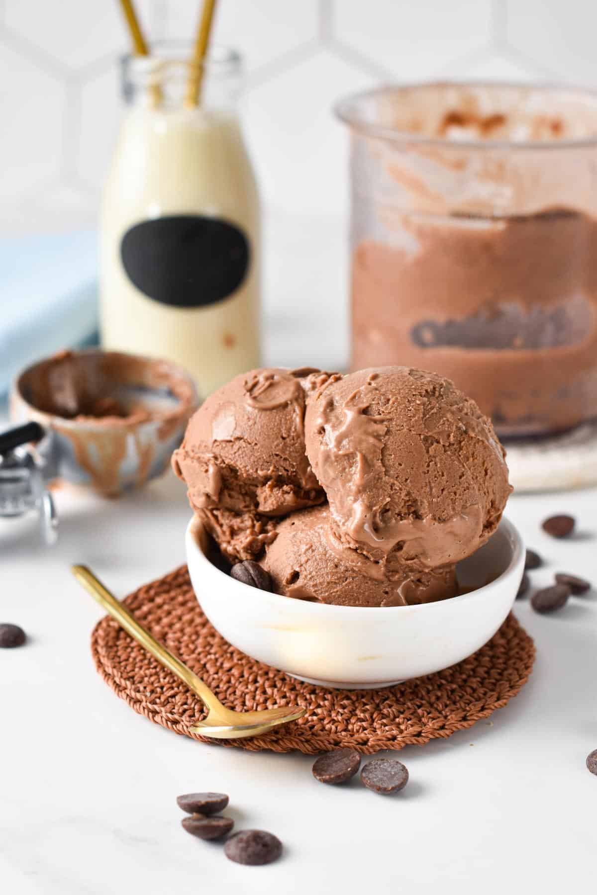 This Ninja Creami Protein Ice Cream is the easiest protein ice cream you can make this summer using the Ninja Creami ice cream maker and contains 15 grams of protein per serving. This Ninja Creami Protein Ice Cream is the easiest protein ice cream you can make this summer using the Ninja Creami ice cream maker and contains 15 grams of protein per serving. 