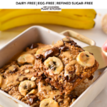 If you love banana bread for breakfast, but you are after a healthier version try these baked oats made with healthy ingredients. It tastes like your favorite banana bread but is packed with fiber, proteins, and no refined sugar needed.If you love banana bread for breakfast, but you are after a healthier version try these baked oats made with healthy ingredients. It tastes like your favorite banana bread but is packed with fiber, proteins, and no refined sugar needed.