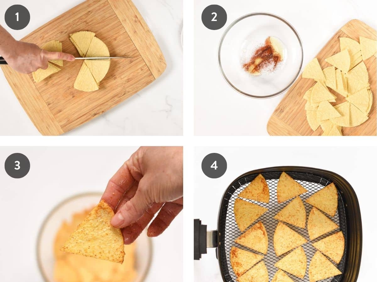 Tortilla Chips In An Air Fryer step-by-step instructions