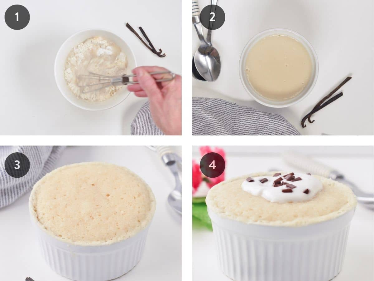 Step by step instructions to making the best Vanilla Mug Cake
