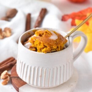 Vegan Pumpkin Mug Cake