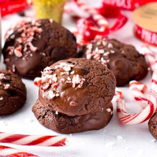 Vegan Chocolate Peppermint Cookies