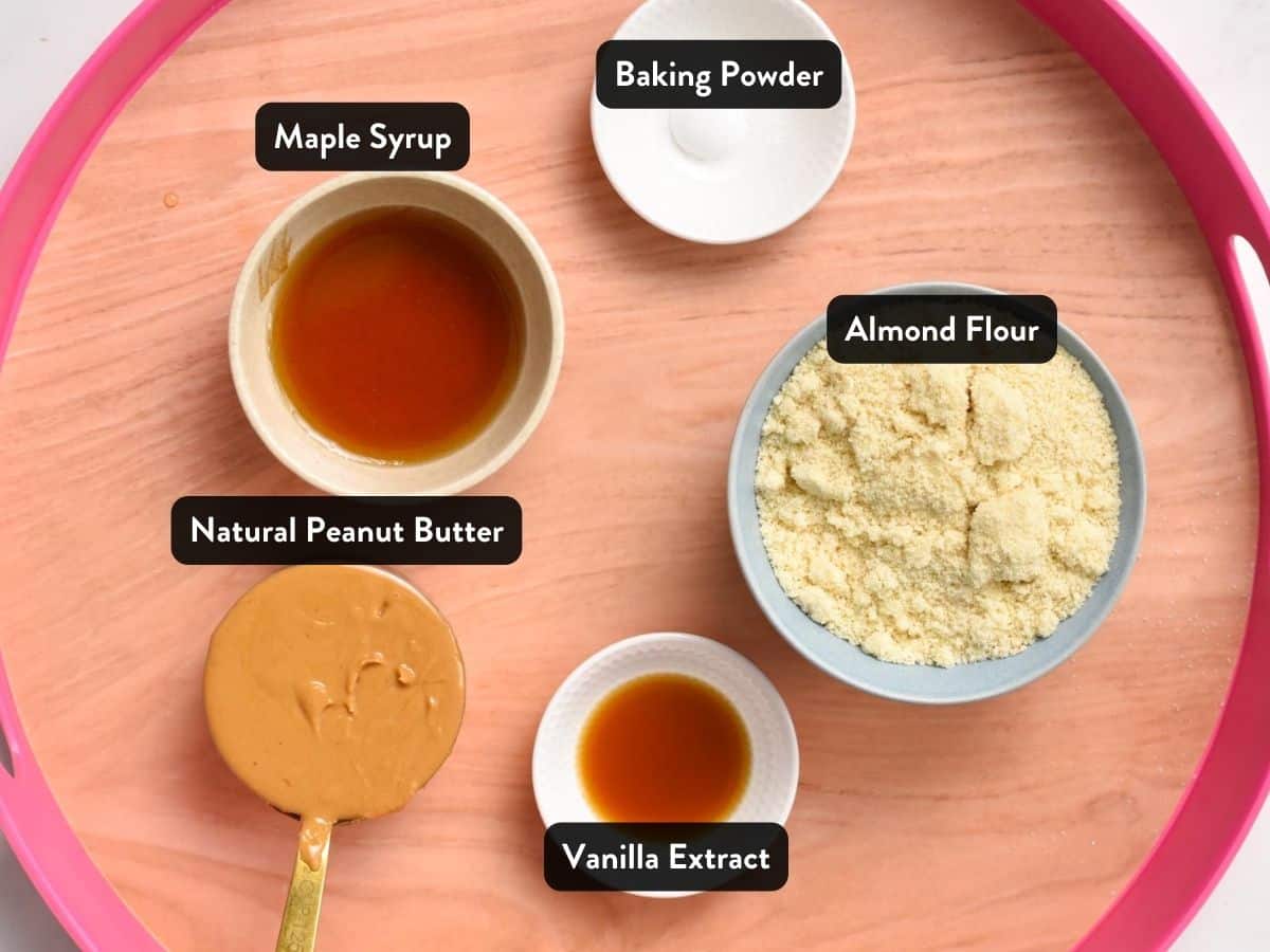 Ingredients for Almond Flour Peanut Butter