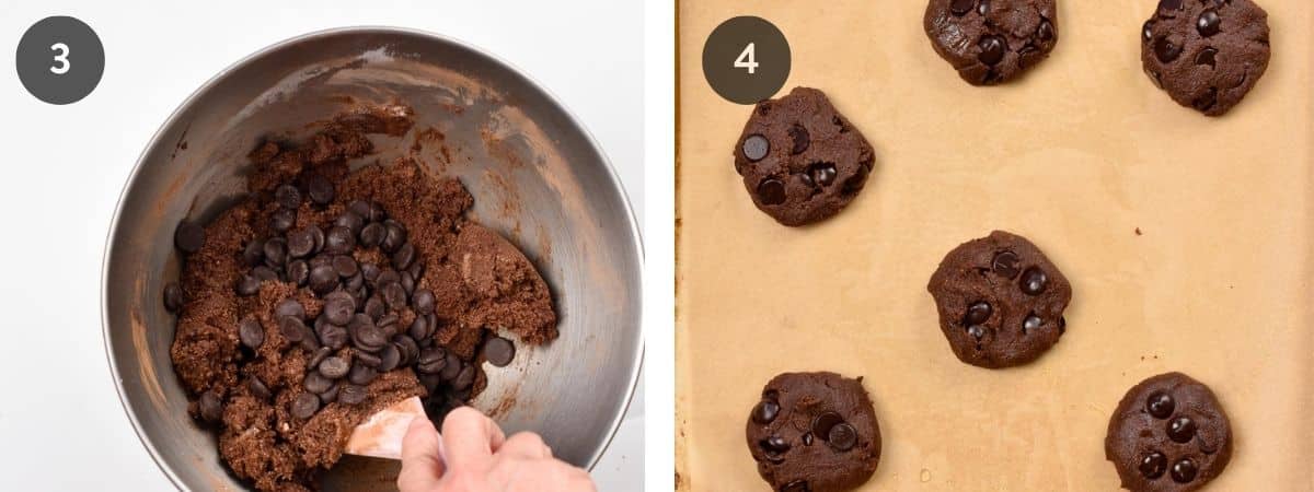Step-by-step instructions on making Almond Flour Chocolate Cookies