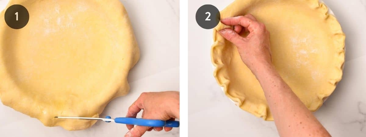 Shaping Vegan Pie Crust