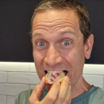 Damien Eating an Almond Flour Sugar Cookie