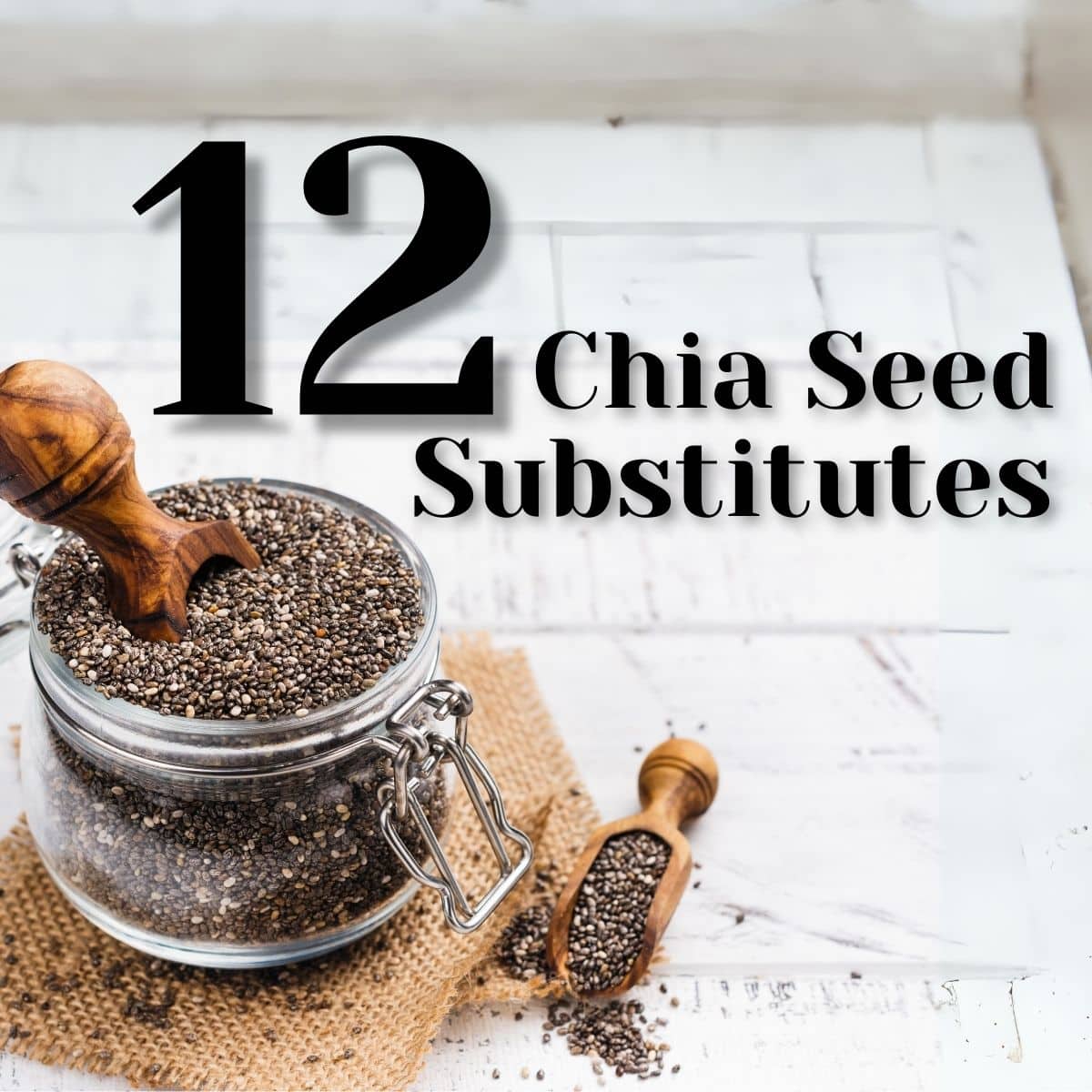 Chia seeds in a jar