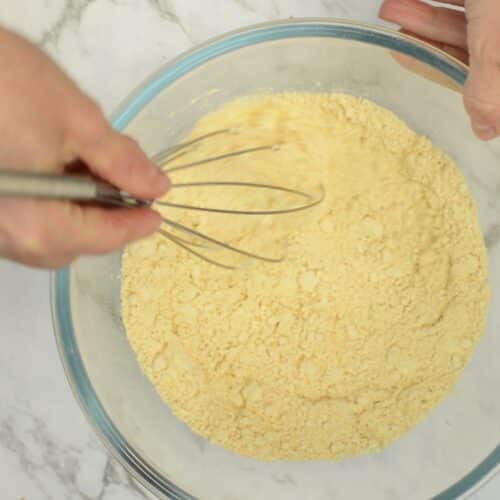 Chickpea Flour Pancake dry ingredients in a bowl