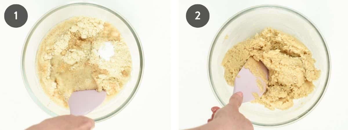 Making Almond Flour Thumbprint Cookies