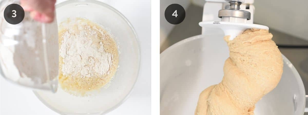 Making Vegan Cinnamon Roll dough - step-by-step