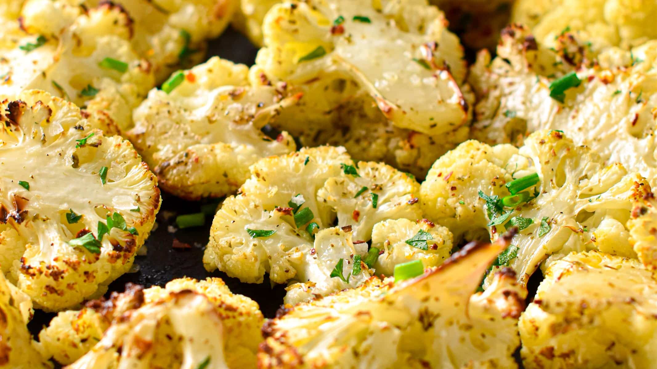 Air Fryer Cauliflower ready to serve.