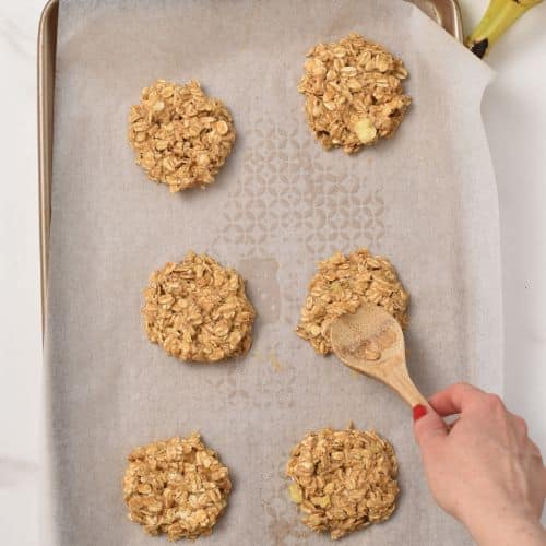 Peanut Butter Banana Oatmeal Cookies. ready to bake