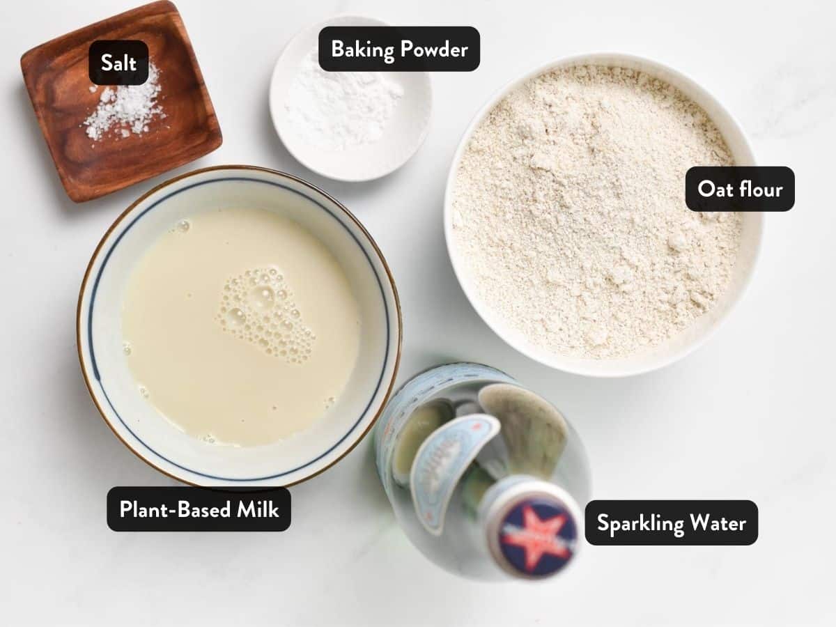 Ingredients for Oat Flour BreadIngredients for Oat Flour Bread