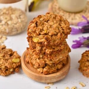 Peanut Butter Banana Oatmeal Cookies.