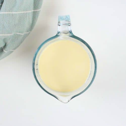 Vegan buttermilk in a large cup