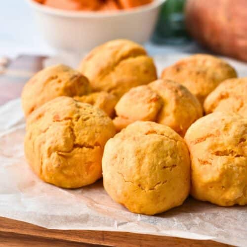 Sweet Potato Bread Rolls (2 Ingredients)