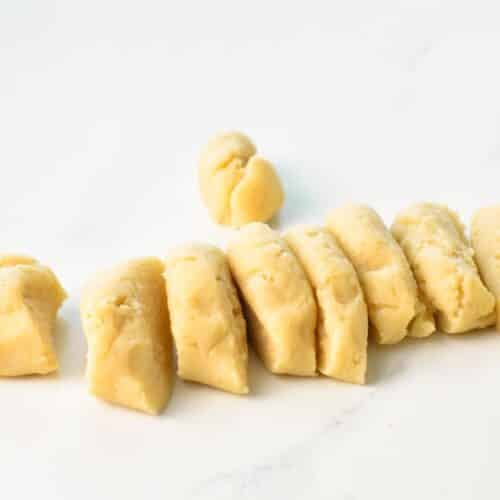 small pieces of churros dough