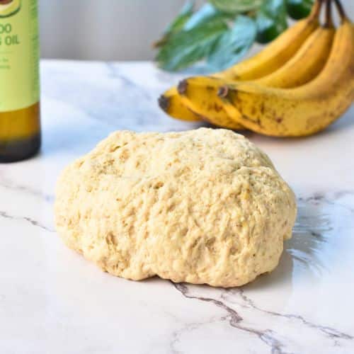banana monkey bread dough ball