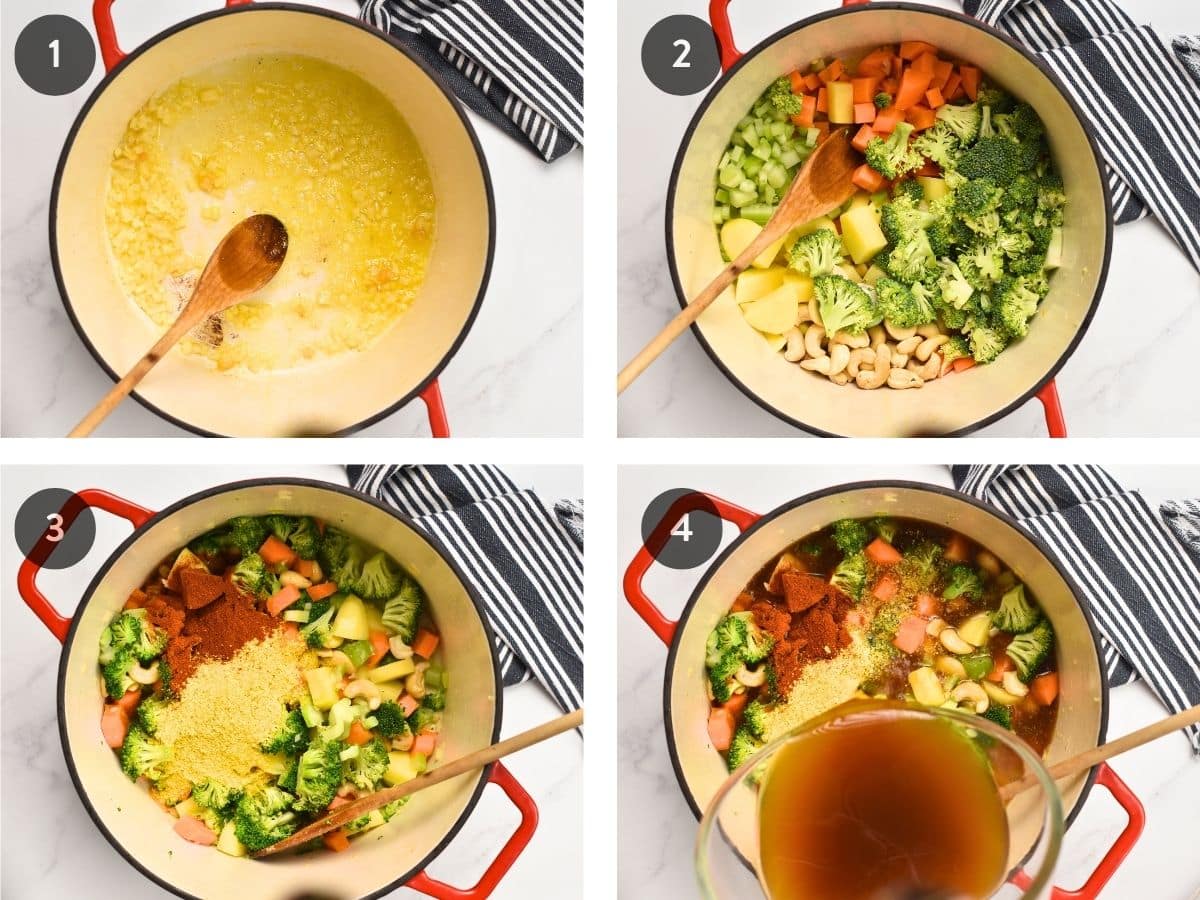 How To Make Vegan Broccoli Cheddar Soup