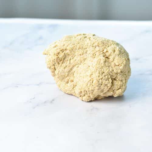 a ball of bagel dough made with quinoa