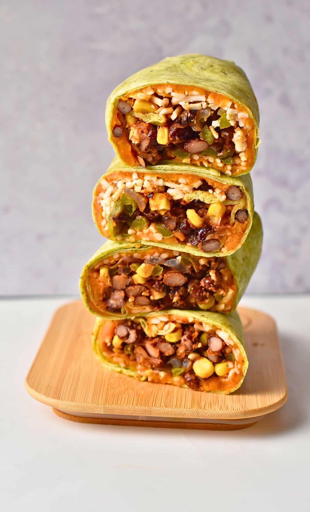 Black Bean Sweet Potato Burritos