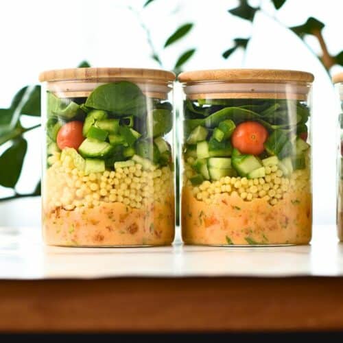 Vegan Couscous Salad (26g Protein)