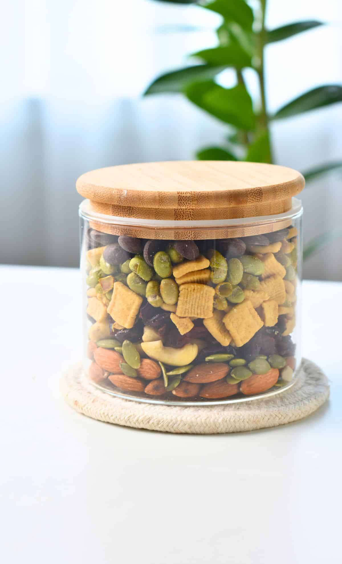 Protein Trail Mix in a jar.