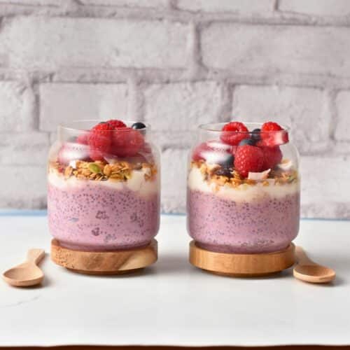 Raspberry Chia Pudding (20g of Protein)