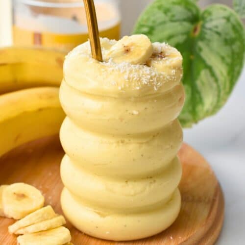 Banana Mango Smoothie (16g Protein, No Protein Powder)