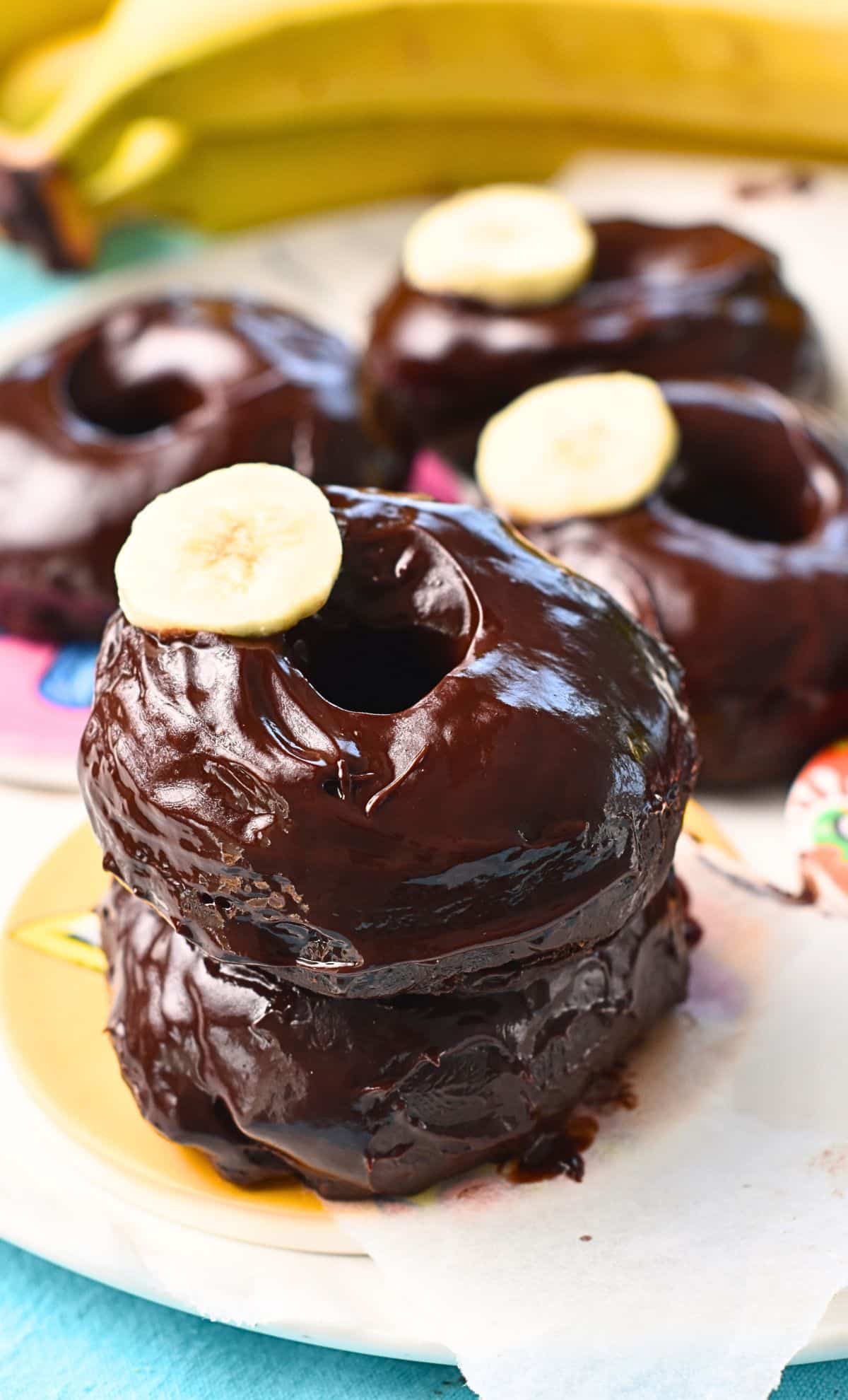 Chocolate Banana Donuts