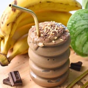 Chocolate Peanut Butter Banana Smoothie