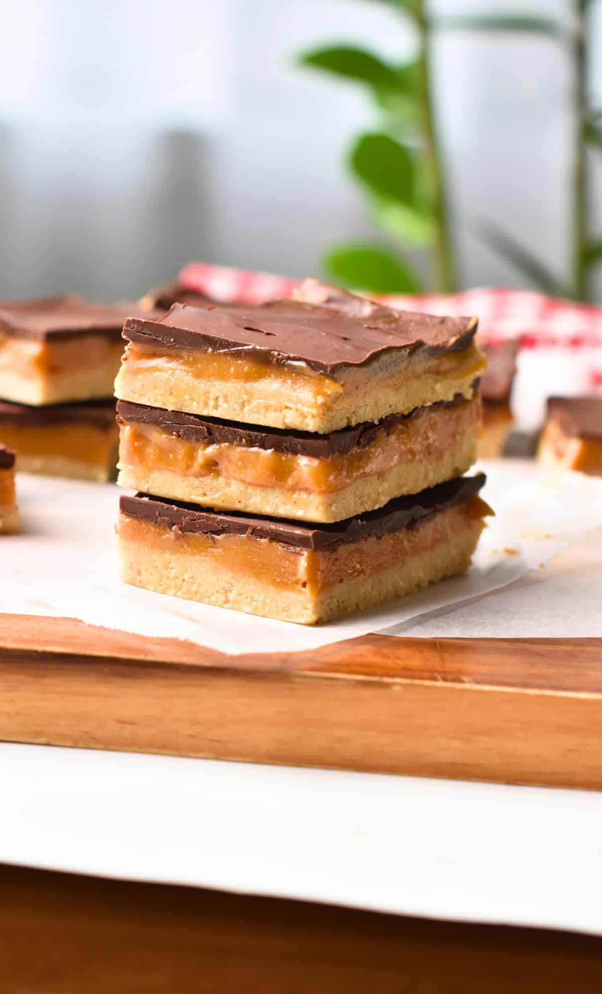 No Bake Twix Bars