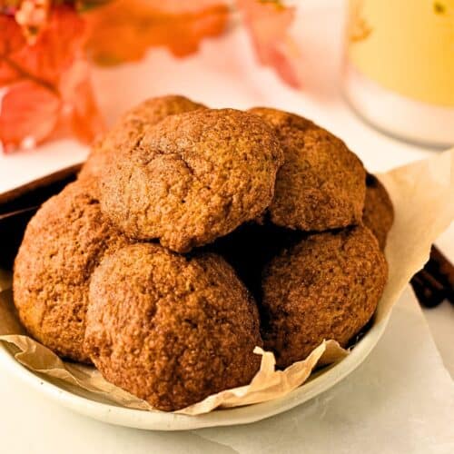 Easy Pumpkin Cookies (4 Ingredient, No Eggs, No Dairy)