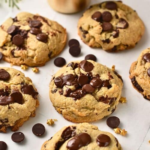 5-Ingredient Chocolate Chip Cookies (No Eggs)