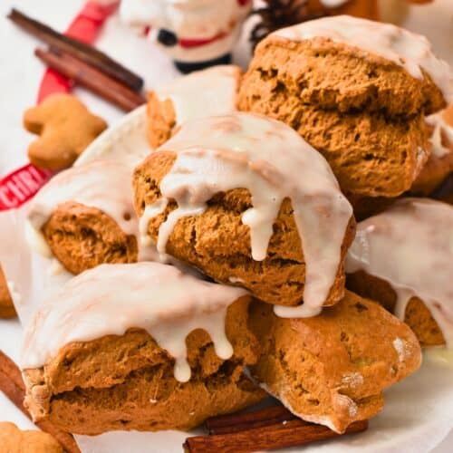Gingerbread Scones (No Eggs, No Refined Sugar)