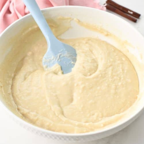 Cinnamon Swirl Bread batter in a bowl.