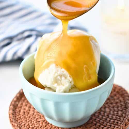 2-Ingredient Caramel Sauce (No Cook, 2-Minute Prep, Healthy)