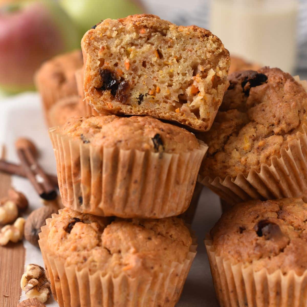 Applesauce Carrot Muffins