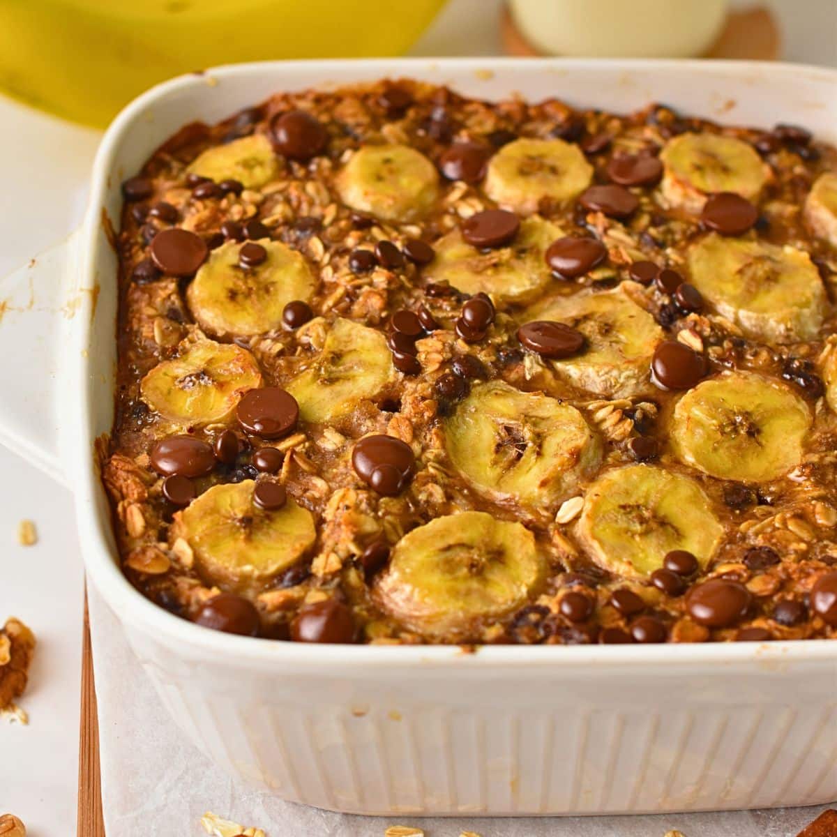 Banana Bread Baked Oatmeal
