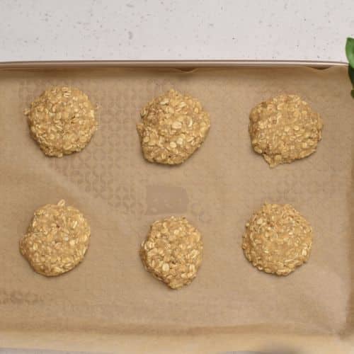 4-Ingredient Oatmeal Cookies ready to bake.