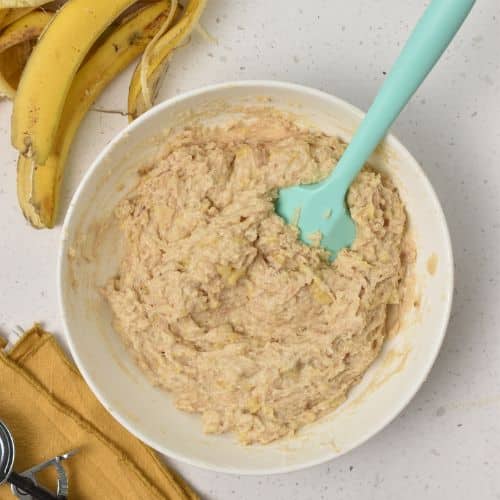 Stirred Banana Yogurt Muffin dough.