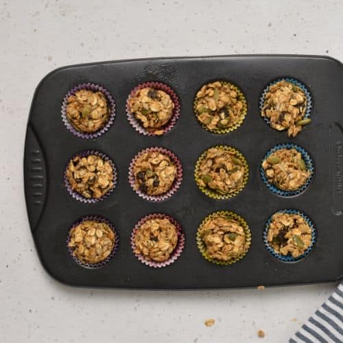 Crunchy Granola Bites ready to bake