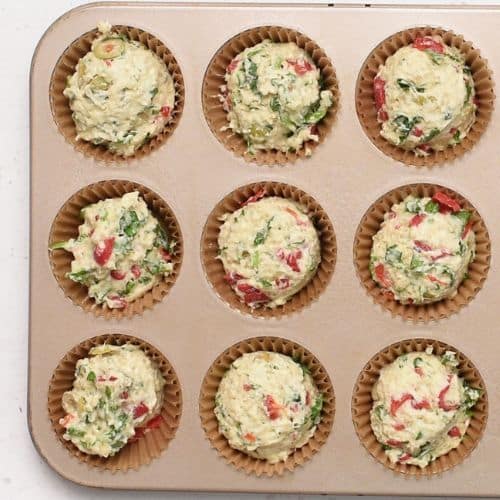 Quinoa Muffins ready to bake