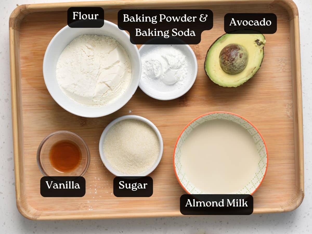 Ingredients for Avocado Pancakes
