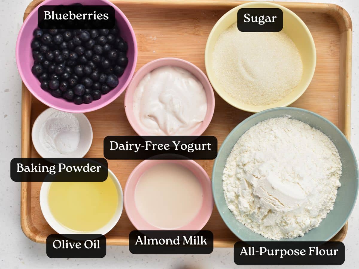 Ingredients for Blueberry Coffee Cake