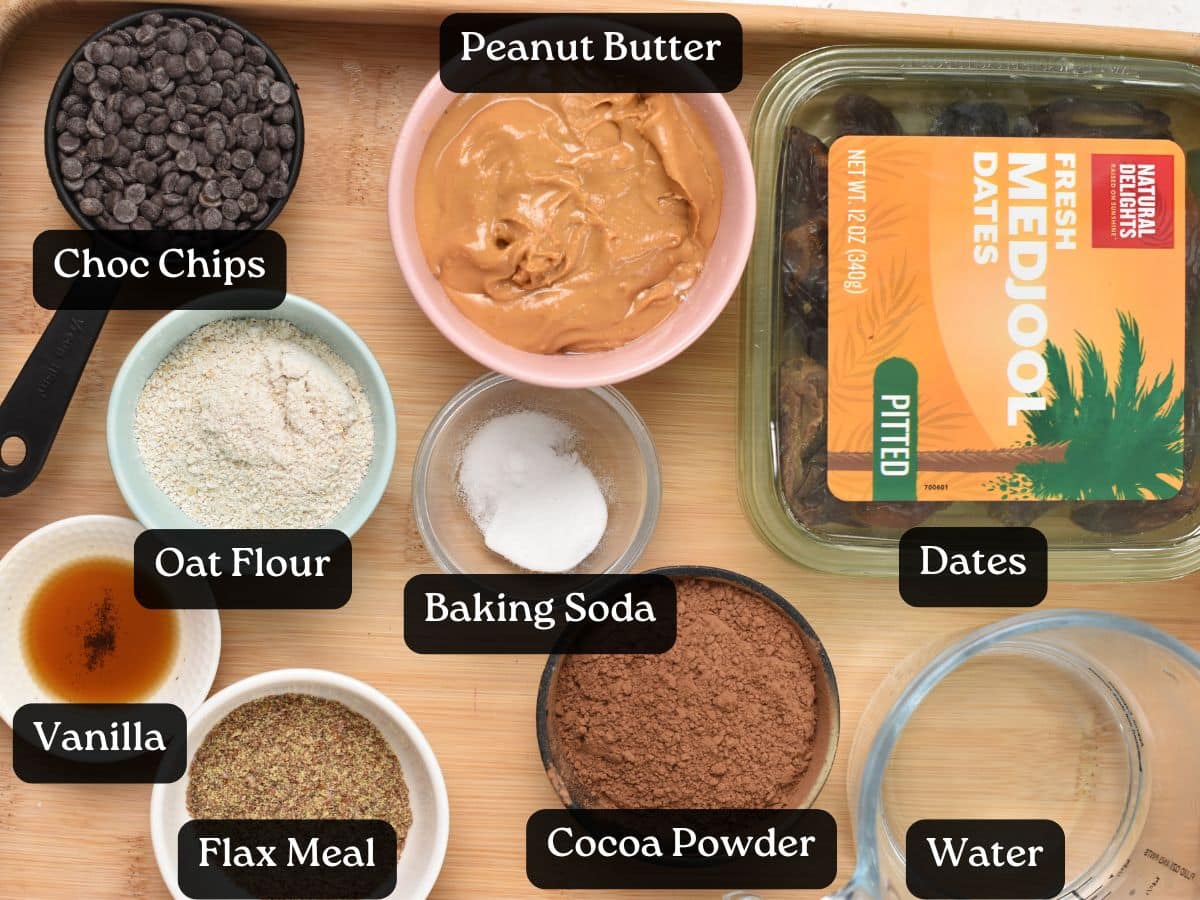 Ingredients for Date Brownies