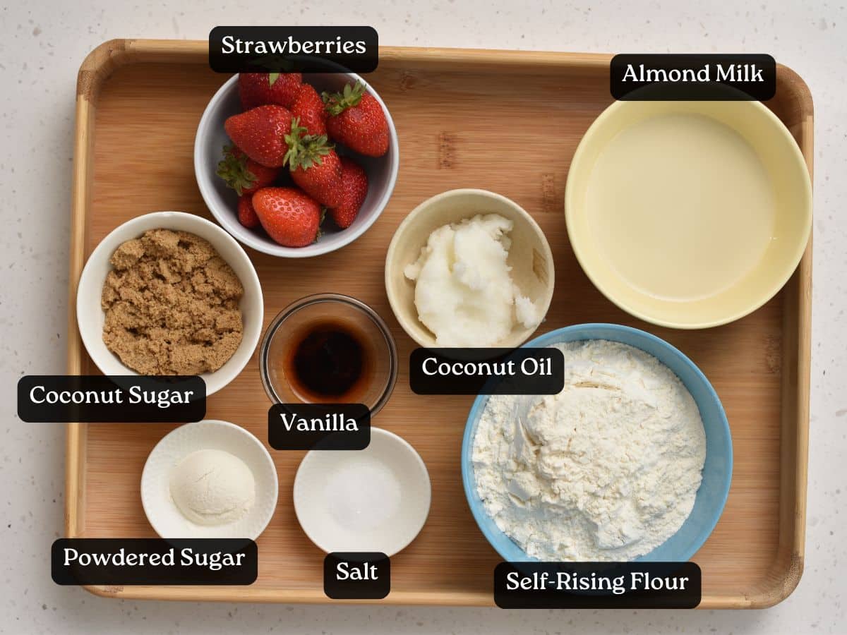 Ingredients for Strawberry Scones