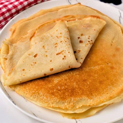 Easy Crepes (4 Ingredients, No Eggs)