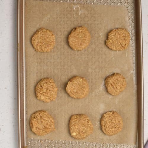 Cashew Cookies ready to bake.